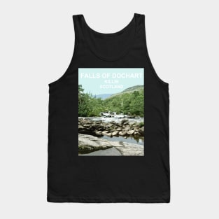 Falls of Dochart, Killin, Scotland Travel location poster Tank Top